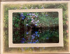 Hand-crafted notecard with envelope - blank inside - Hydrangeas over water 