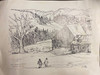 West Barnet, Vermont, Christmas Day '98 - sketch by Joseph Matose 23.5"x 18"