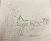 Drawbridge sketch by Joseph Matose 15"x 17" 