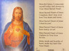 Consecration prayer to The Sacred Heart of Jesus - Vintage Holy Card