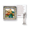 St. Christopher Pocket Statue in clear pouch- The Motorist Prayer 