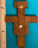 8" Wooden Handcrafted Franciscan Cross with Holy Spirit Dove 