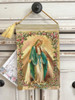 Vintage Look Velvet Blessing Pouch Miraculous Medal