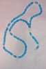Transparent Blue Plastic Rosary
