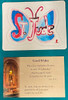 St. Jude Butterfly shaped magnet with prayer card