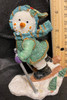 Adorable Christmas Table ornament - Snowman on Skis