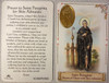St. Peregrine: Patron of Those with Skin Ailments Medal Prayer Card