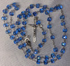 Beautiful Crystal Blue Rosary