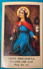 Vintage Large Novena Card  - St. Philomena