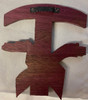 5.5" Handmade Crossed Arms Wooden Tau Wall Cross