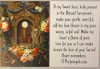 Prayer to Jesus in the Blessed Sacrament --Eucharist with Flowers Image - Lovely Prayer Card