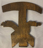 Handmade Crossed Arms Wooden Tau Wall Cross   5.5"
