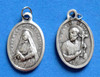 Saint Francis Xavier and Mother Cabrini Oxidized Medal - Style A