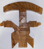 Olive Wood Handmade Crossed Arms Wooden Tau Wall Cross