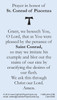 St. Conrad Prayer Card