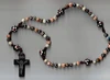 Retro brown bead rosary