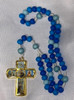 Unique Handcrafted Franciscan Rosary with Beautiful Colorful Cross 