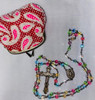 Stunning Vintage Glass Bead Rosary with Sterling Silver Crucifix & Miraculous Medal Centerpiece
