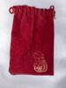 Rare Find! Vintage Locket Rosary - Beautiful Dark Blue Beads - Comes in Red Velvet Drawstring Bag
