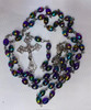 Colorful, Unique Vintage Rosary with Sturdy Case