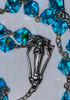 Stunning Vintage Rosary - Turquoise Beads & Sequin Case