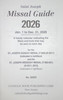 2026 Missal Guide for the St. Joseph Missal   920/G