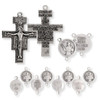 St. Francis Rosary with San Damiano Cross - Rosewood Beads with lovely scent - includes gift bag