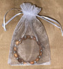 Holy Land Olive Wood Wrap Bracelet with mini 4-way medal