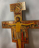 5" San Damiano Wall Cross with Gold Accents - Made in Italy
