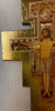 Stunning 3.75" Gold Border San Damiano Wall Crucifix - Made in Italy