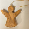 2.5" Olive Wood Christmas Angel Ornament from The Holy Land 2.5" Olive Wood Christmas Angel Ornament from The Holy Land