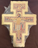 Stunning 9" San Damiano Wall Icon-Crucifix with Gold Scroll - Made in Italy Stunning 9" San Damiano Wall Icon-Crucifix with Gold Scroll - Made in Italy