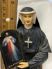 Beautiful Statue of St. Faustina holding Divine Mercy Picture