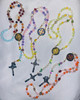 Stunning Handmade Rosary with Case - Features St. Benedict Centerpiece and Miraculous Medal