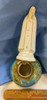 Our Lady of Fatima on Globe Statue made from quality porcelain ceramic From