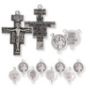 St. Francis Rosary with San Damiano Cross - plain wood beads
