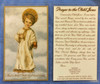 Prayer to the Child Jesus - Vintage Laminated Card - Limited Quantity