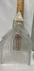 All Vintage!  Glass Church with Tea Light Holder & Tea Lights