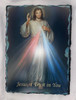 Divine Mercy Vertical Slate - Black Background