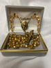 Vintage Autom - Never Used Brown Teardrop Rosary - Beautiful