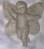 4" x 3.5" Plaster Cherub Wall Décor  