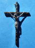 Silver Finish Crucifix 2" 