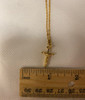 Gold-tone Crucifix Necklace on 18" Chain