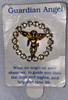 Vintage Guardian Angel Lapel Pin with Rhinestones 