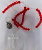 Newly Strung Divine Mercy Rosary with Vintage Divine Mercy/OL Guadalupe Medal