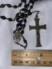 Vintage Italian Rosary - Wood Bead - 2.25" Crucifix 