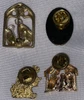 Lot of 4 Vintage Christmas Pins