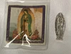 Pocket Statue - Our Lady of Guadalupe with Holy Card in a Clear Pouch