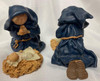 Vintage Holiday Friar Folk Figurine - Adoration of Christ Child