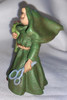 Vintage Friar Folk Figurine - Friar with Flowers & Scissors 